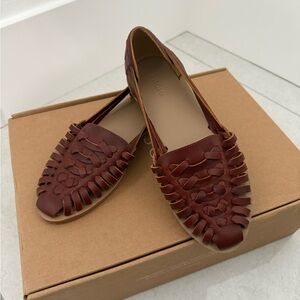 Nisolo Brown Leather Huaraches sandals